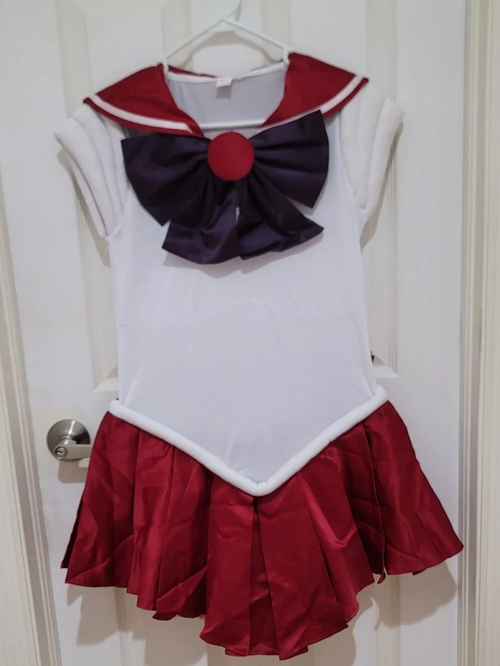 NWOT Rei Hino Halloween Party Cosplay Costume Sailor Mars Uniform Sz L 10-12